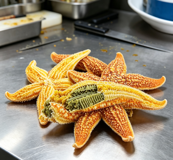Golden Sea Star Delicacy: A Gourmet Feast for the Senses