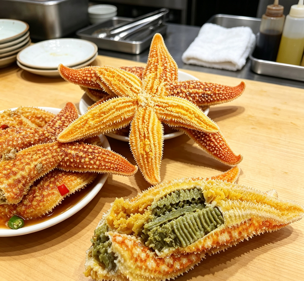 Golden Sea Star Delicacy: A Gourmet Feast for the Senses