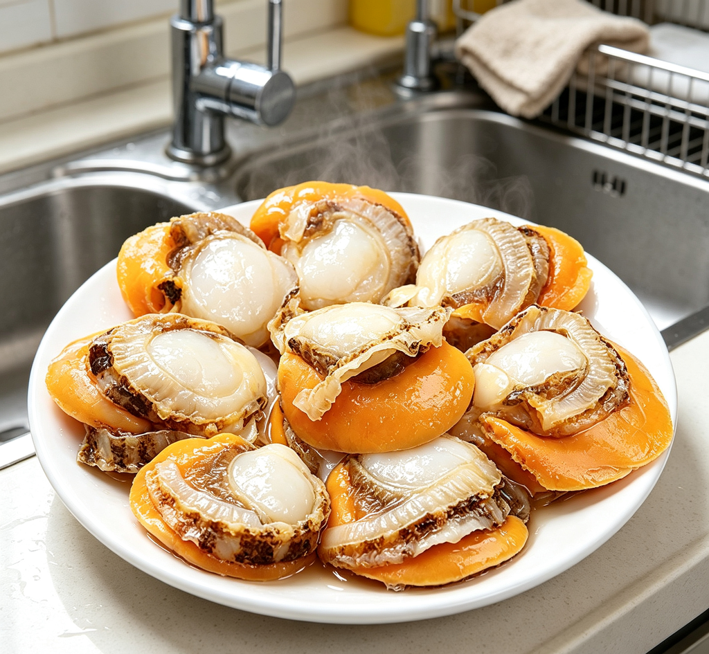 Freshly Steamed Abalone - Luxurious Seafood Delight
