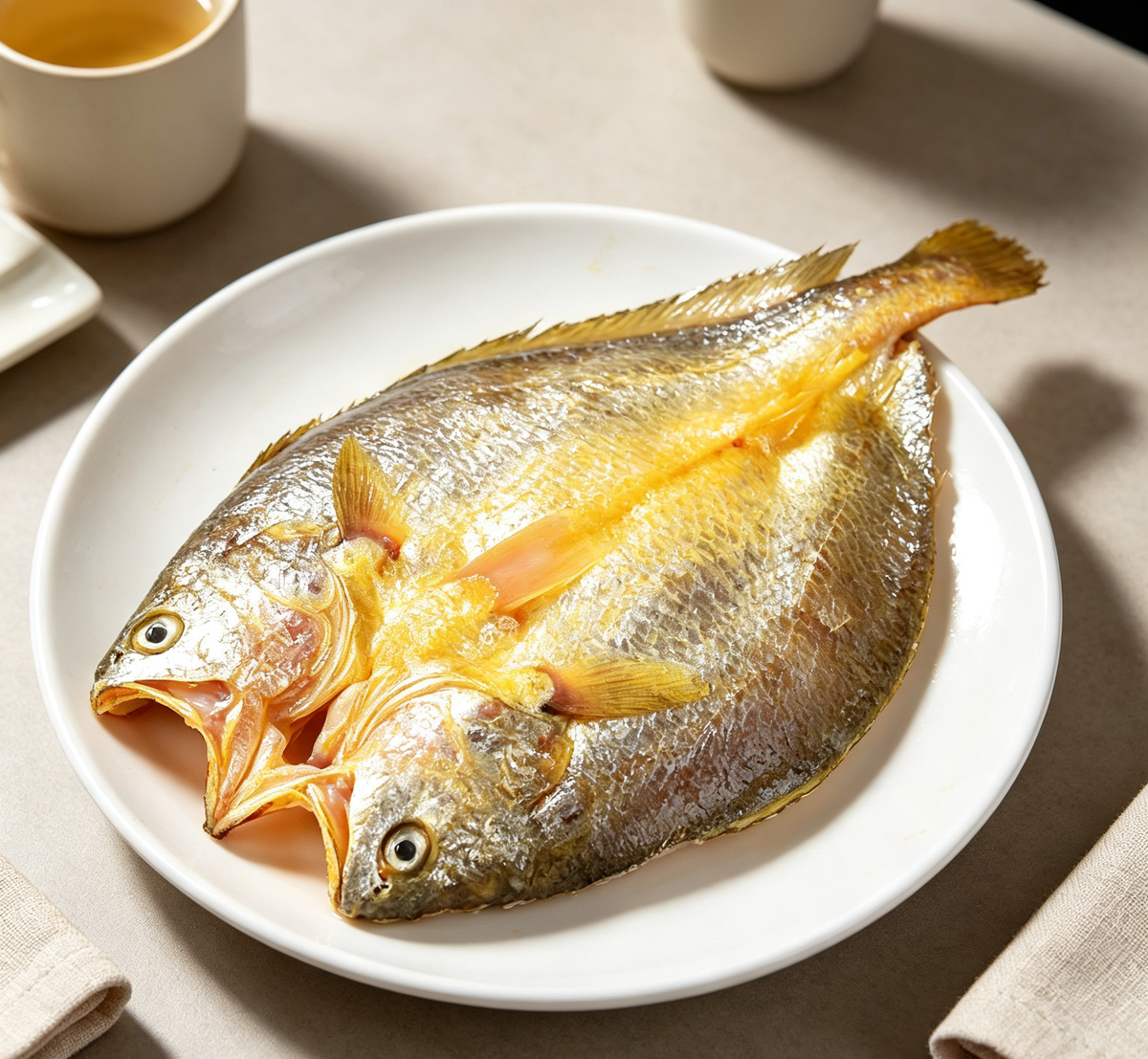 Golden Pan-Fried Yellow Croaker – Crispy & Flavorful Delight