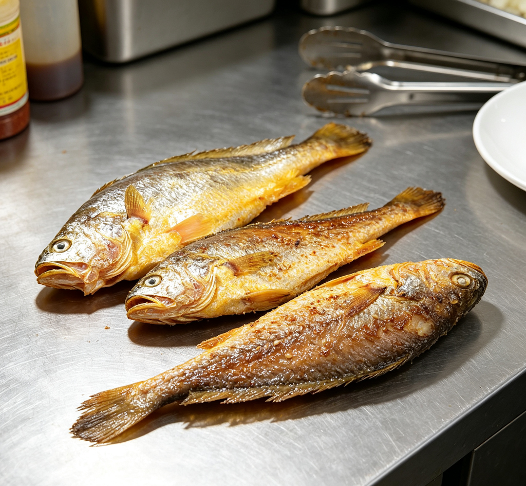 Golden Pan-Fried Yellow Croaker – Crispy & Flavorful Delight